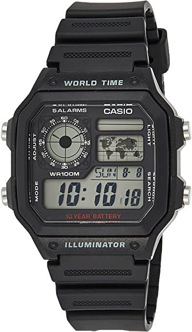 Casio AE1200WH 1A World Time