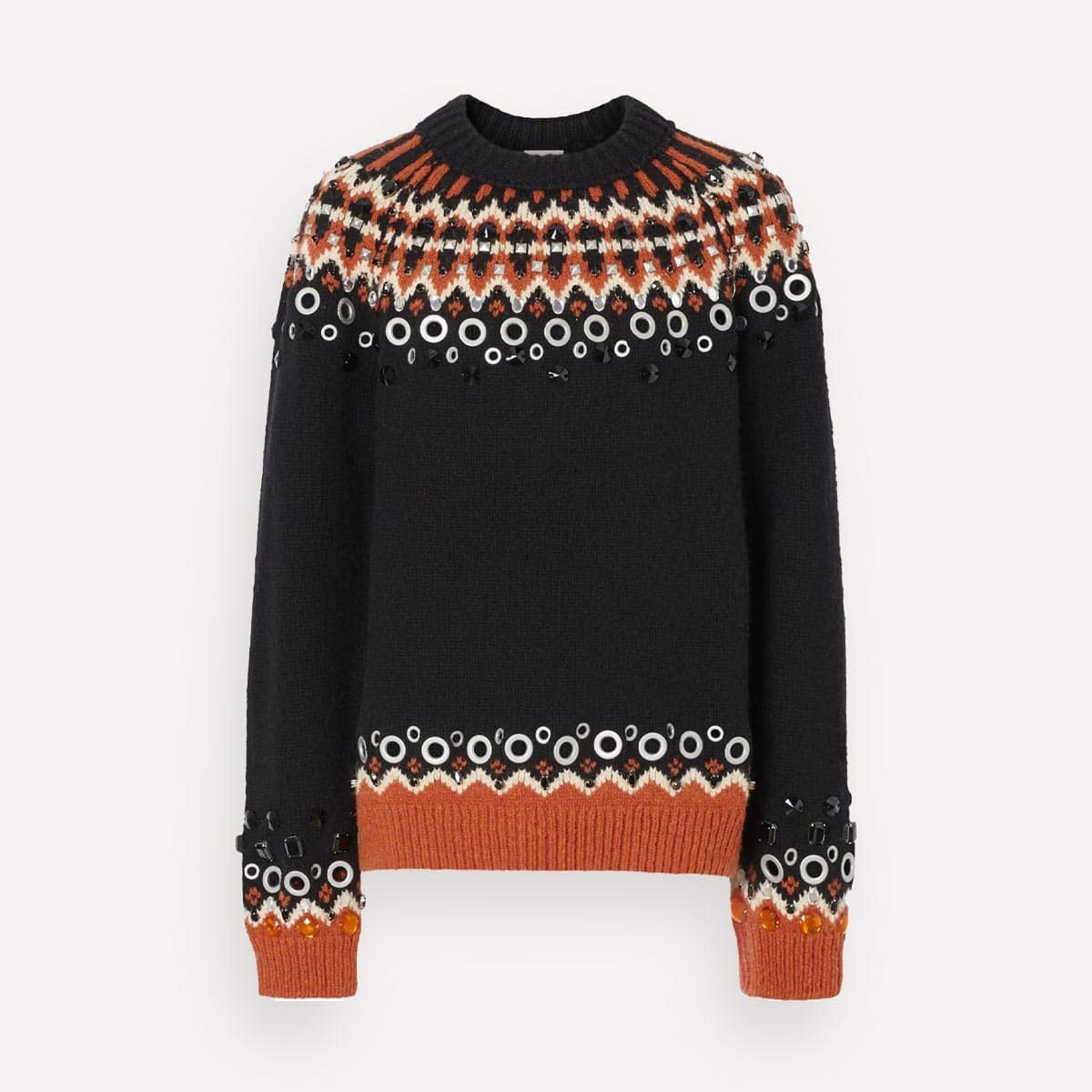 Burberry Embellished Fair Isle