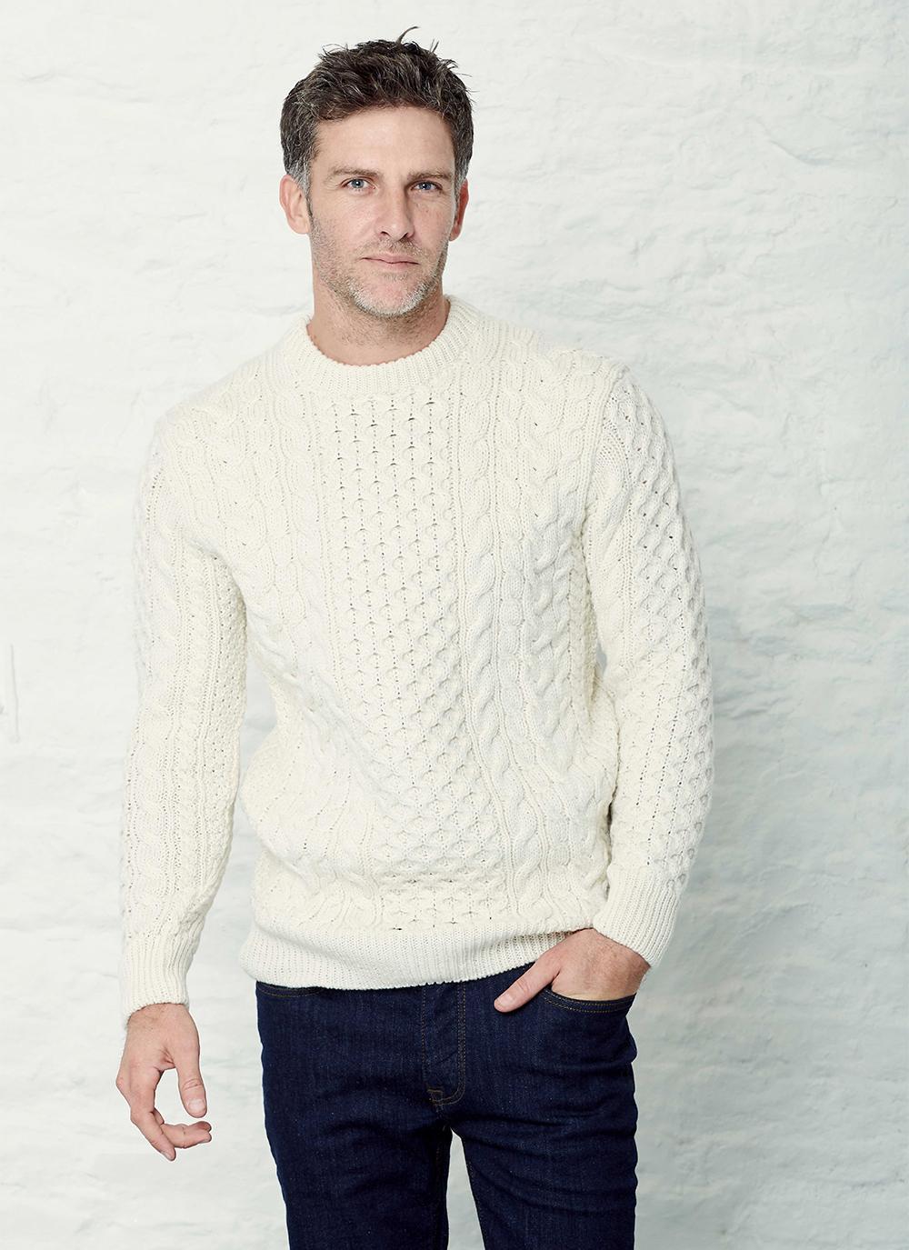 Blarney Woollen Mills Honeycomb Aran Sweater