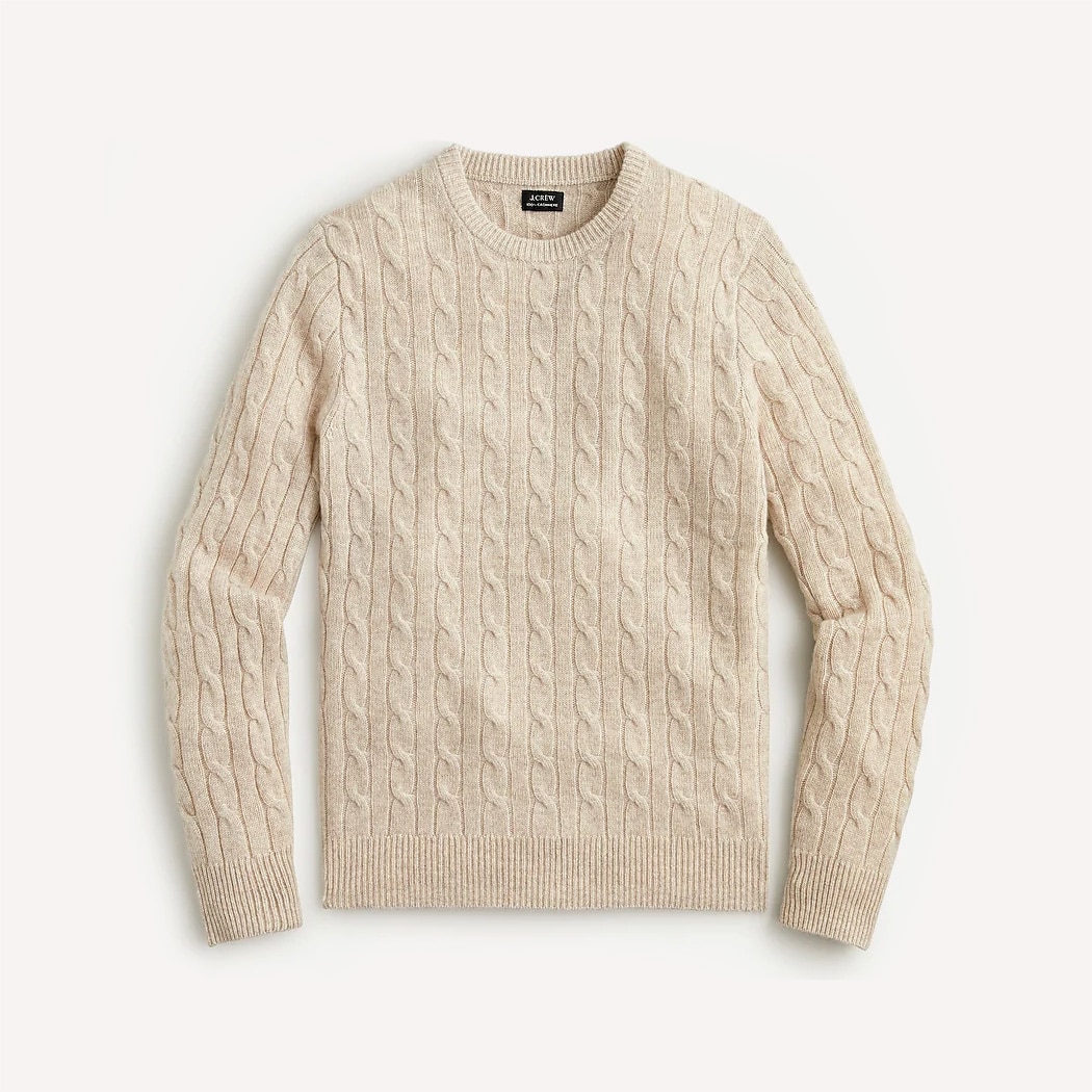 Cable knit sweater