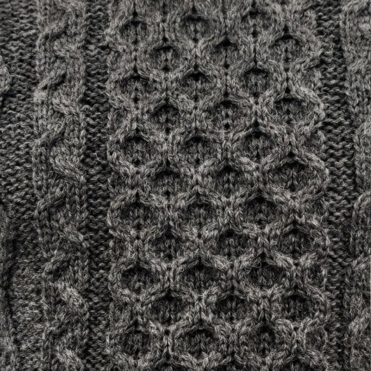 Honeycomb knit sweater