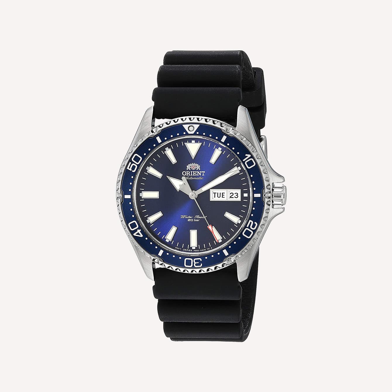 ORIENT MENS KAMASU STAINLESS STEEL JAPANESE AUTOMATIC DIVING WATCH