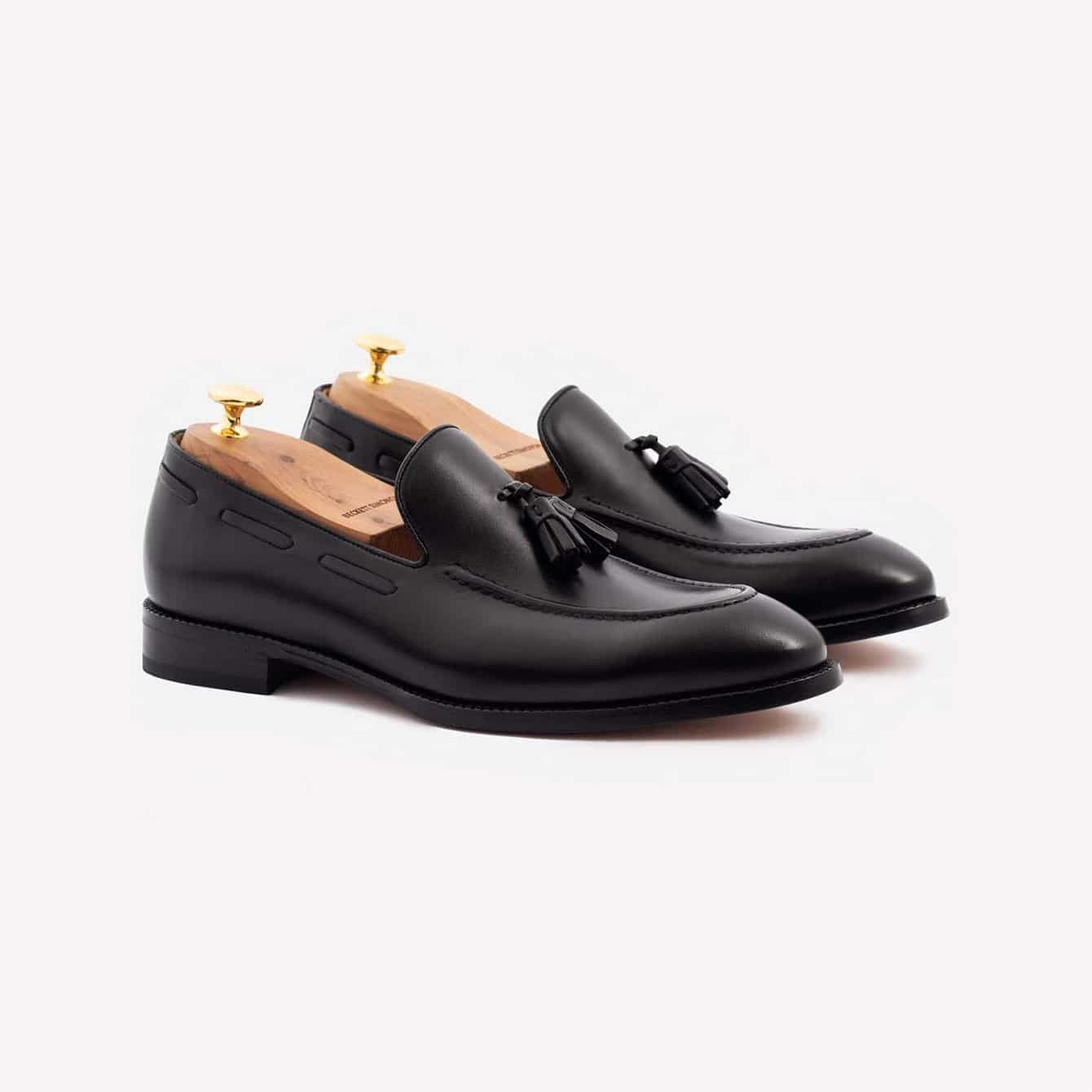 Beckett Simonon Bernard Tassel Loafers Black