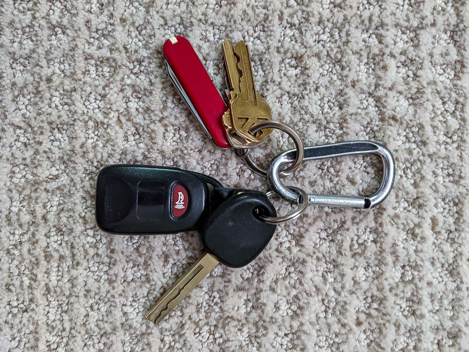 Classic SD Swiss Army Knife on keychain