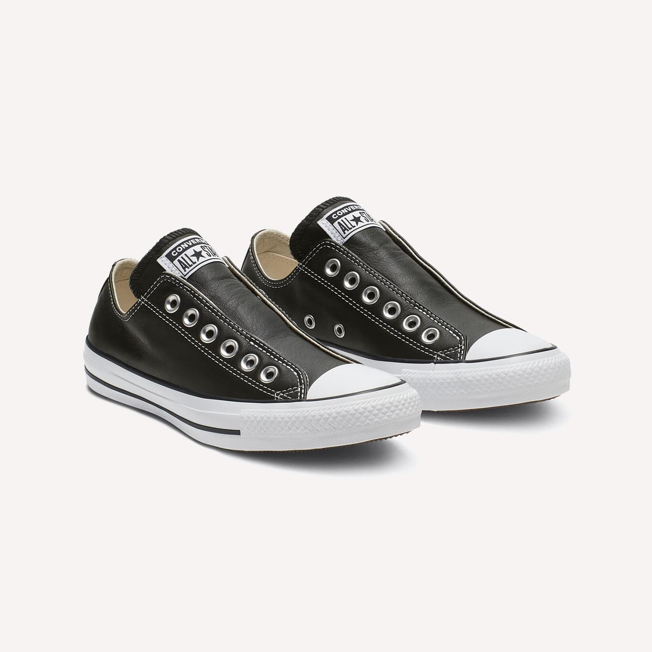 Converse Chuck Taylor Canvas or Leather Black Sneakers