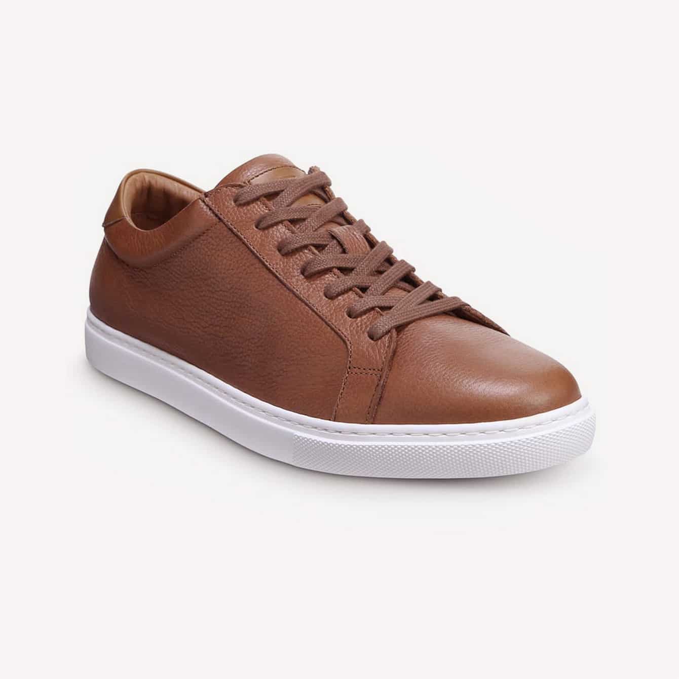 Allen Edmonds Courtside Brown Leather Sneaker