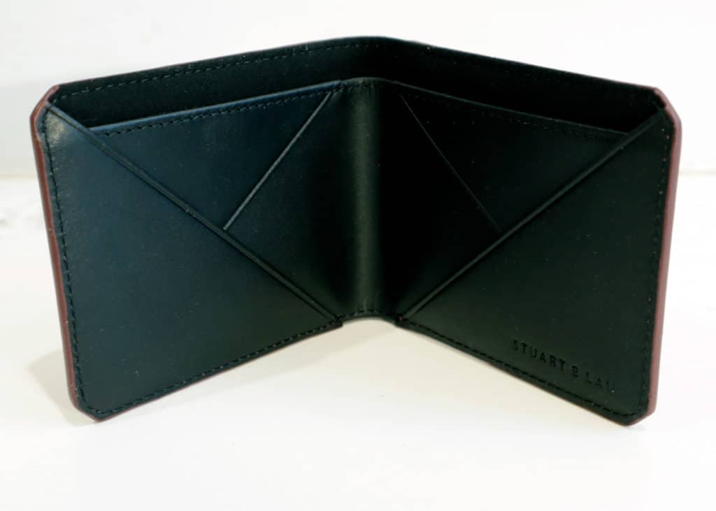 Stuart and lau black slim wallet