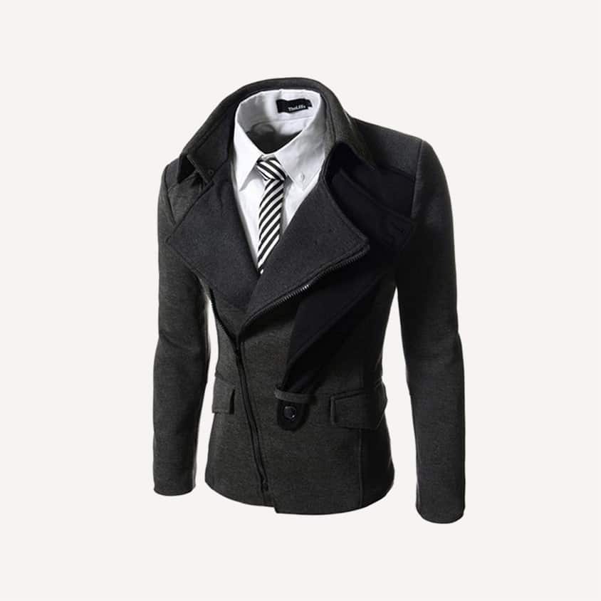 Big Double Turn Down Collar Jacket