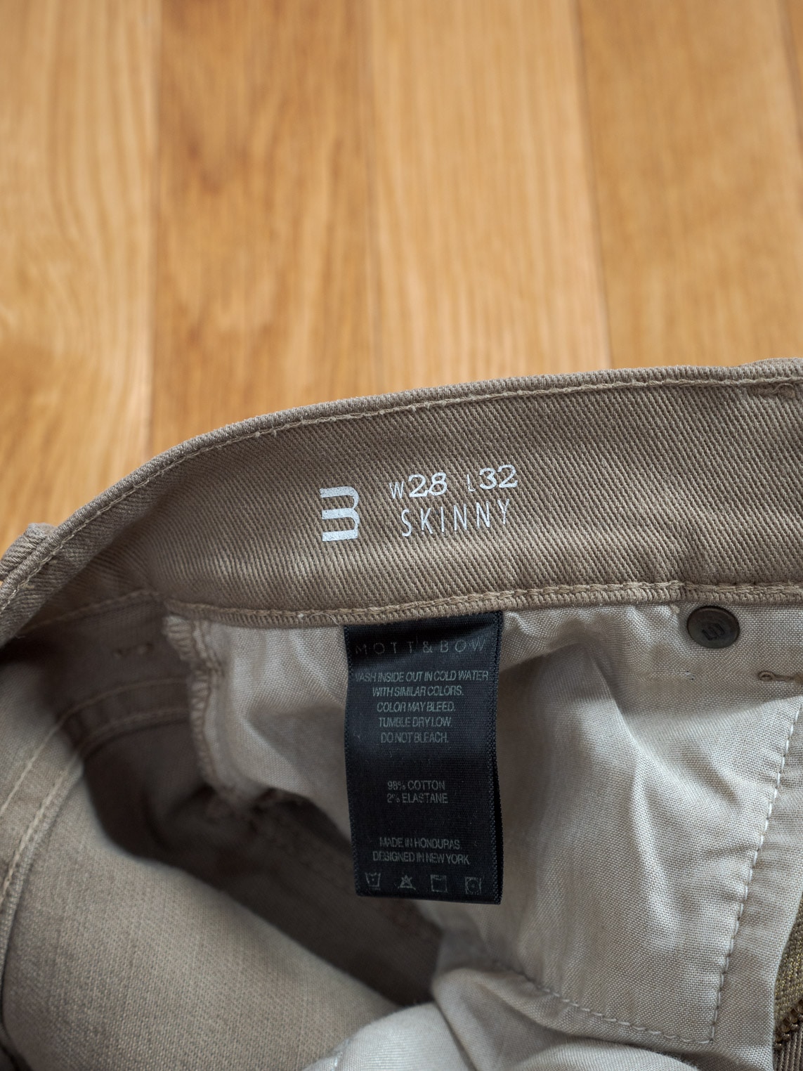 Mott and Bow skinny twill