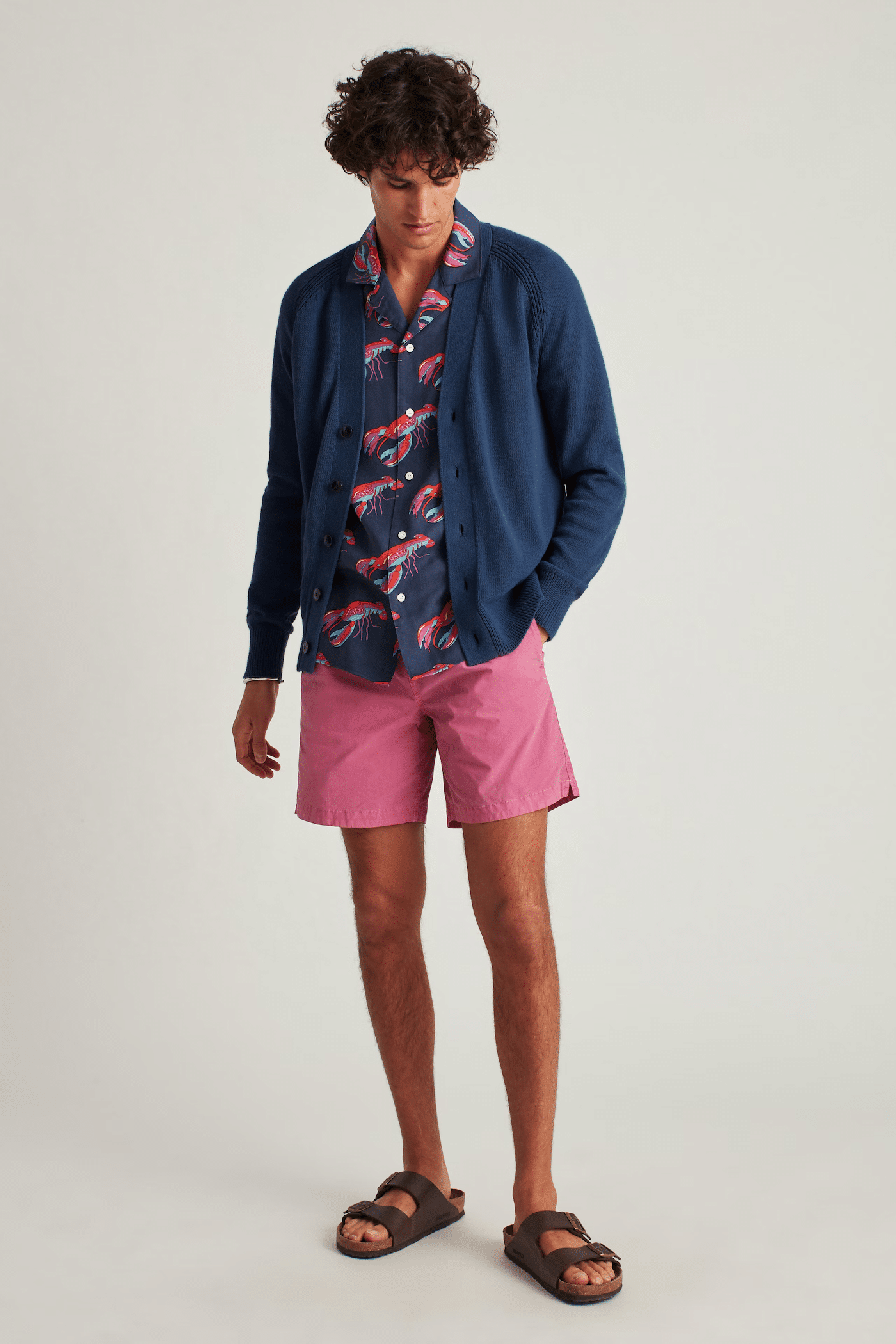 Cardigan with shorts