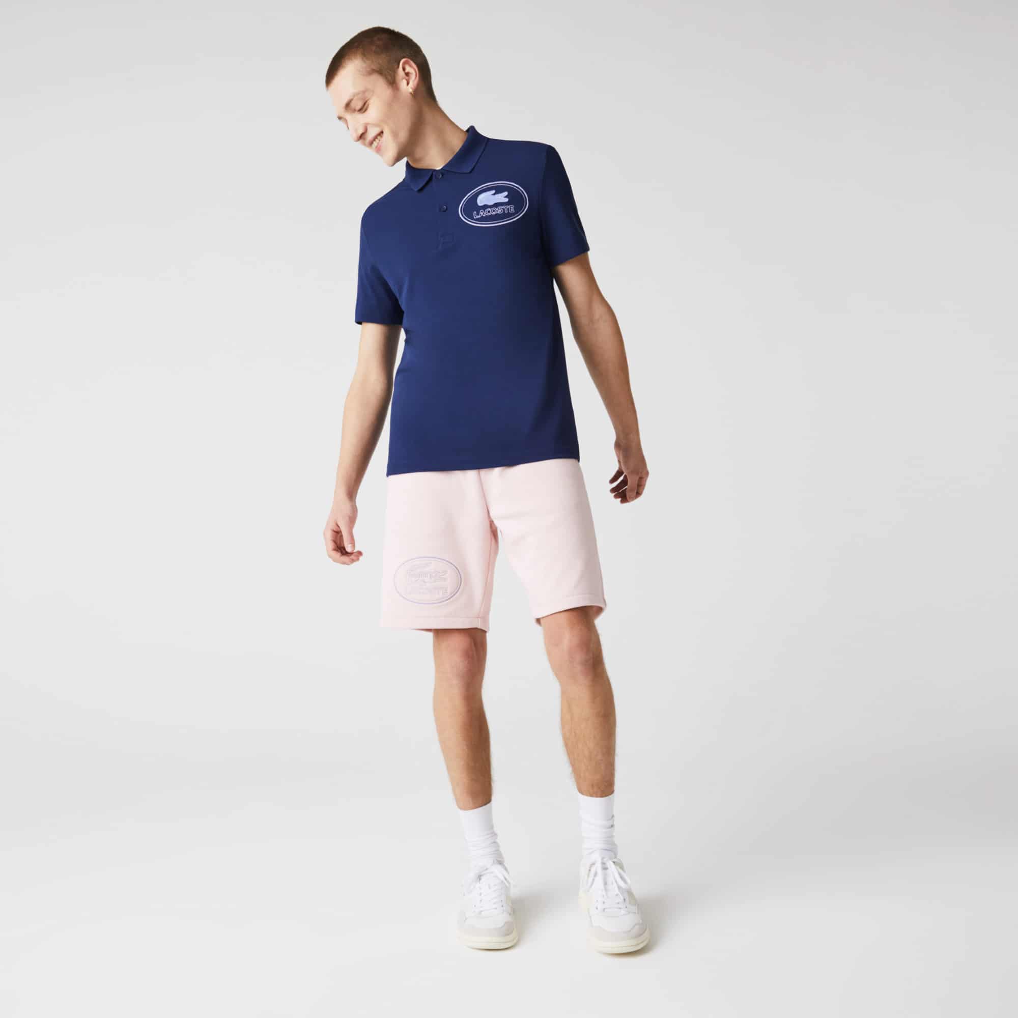 Lacoste Slim Fit Embroidered Cotton Pique