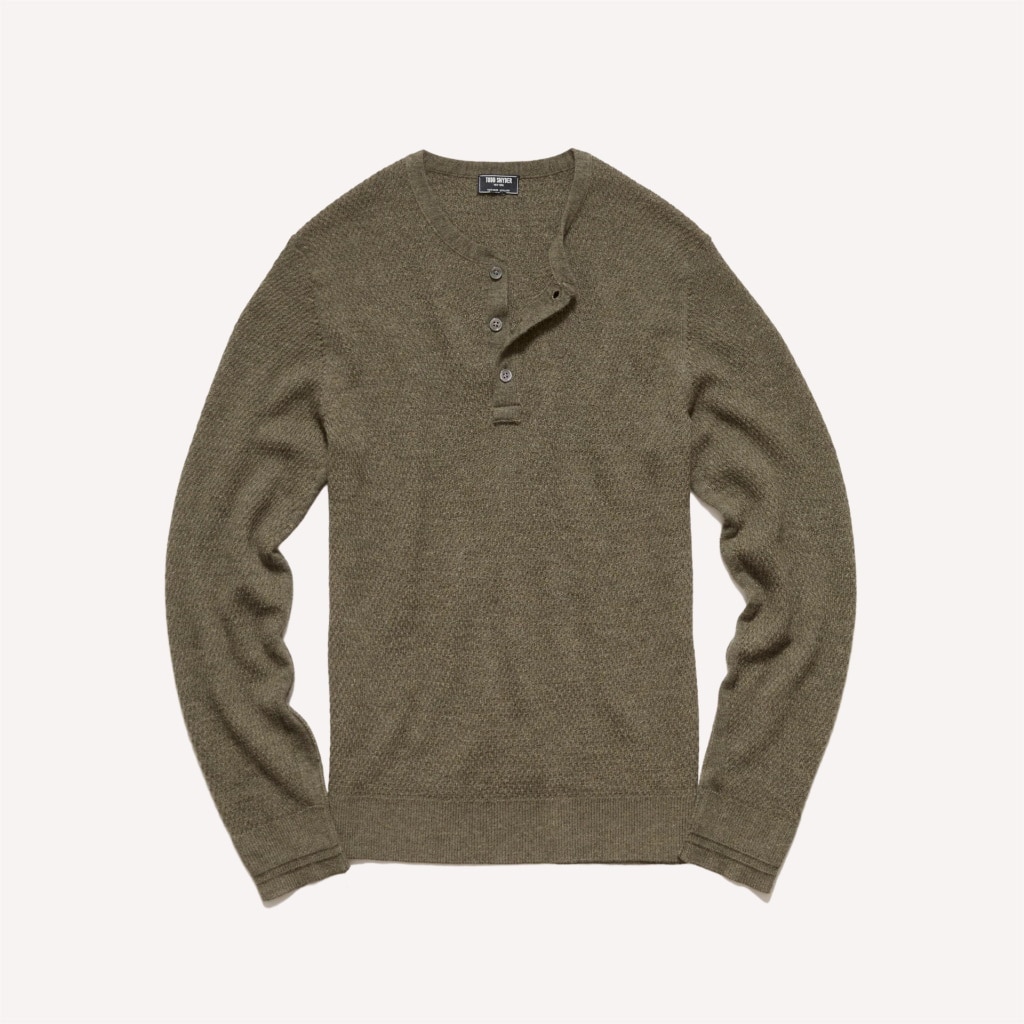 Todd Snyder Cashmere Waffle Beach Henley