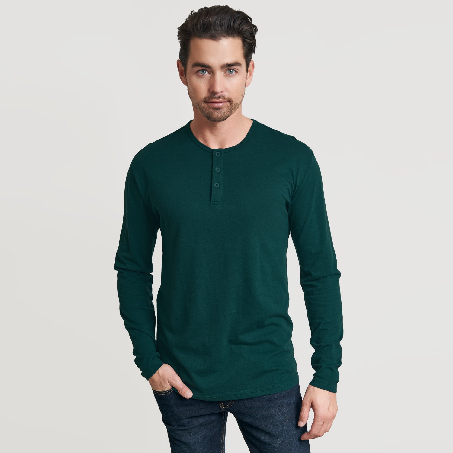 Trueclassictees Forest Green Henley