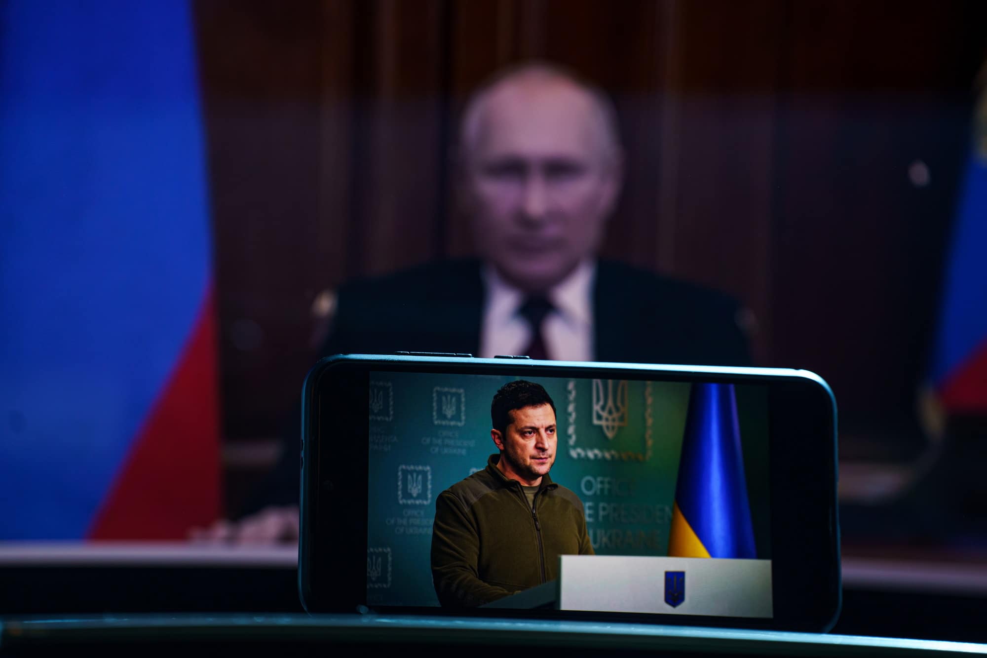 Volodymyr Zelensky on TV