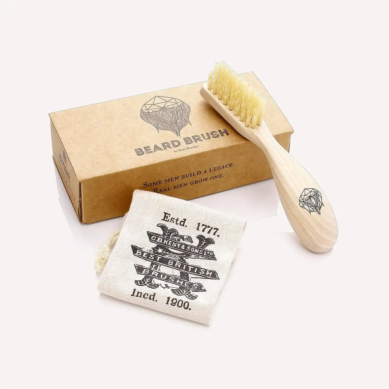 Kent BRD2 Boar Bristle Beard Brush