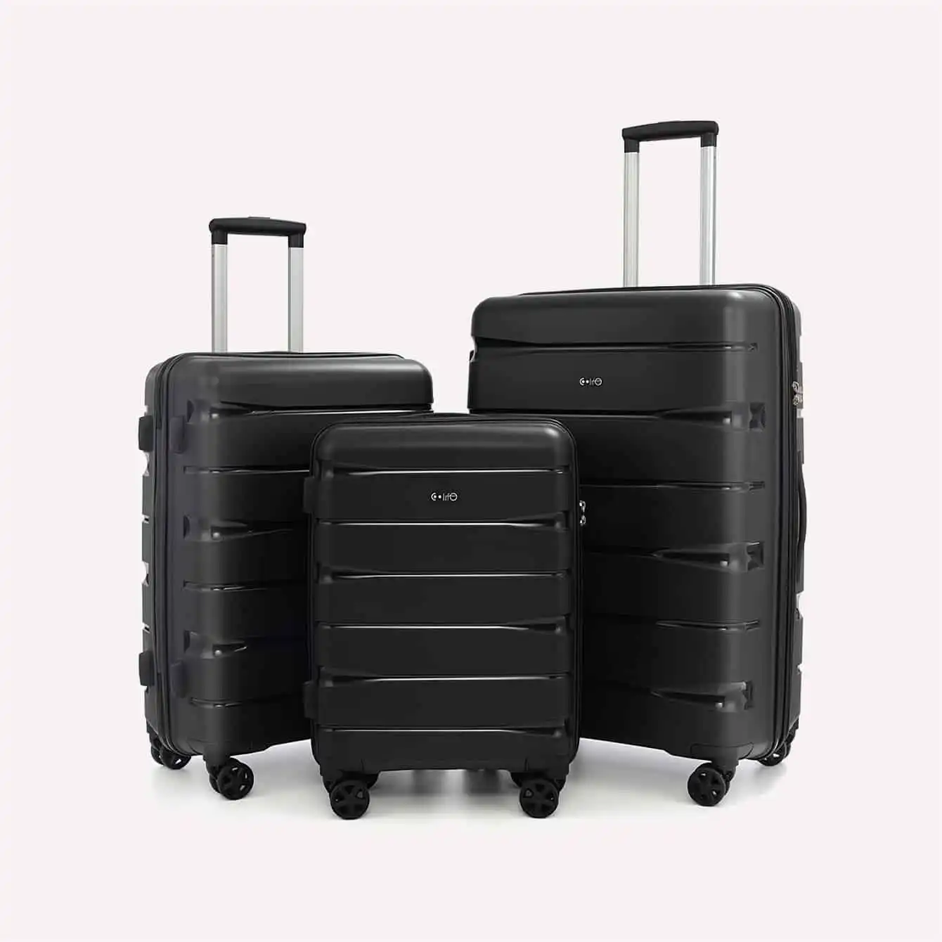 COOLIFE luggage Expandable suitcase 3 piece set