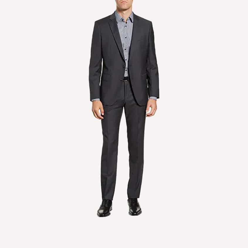 Hugo Boss Huge Genius Slim Fit Dot Wool Suit