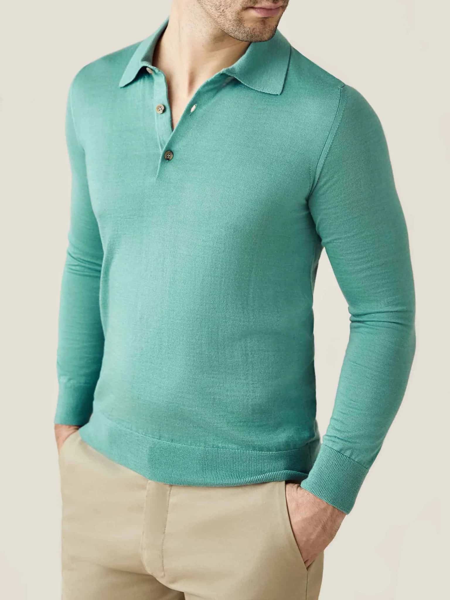 Luca Faloni Fine Silk Cashmere Polo