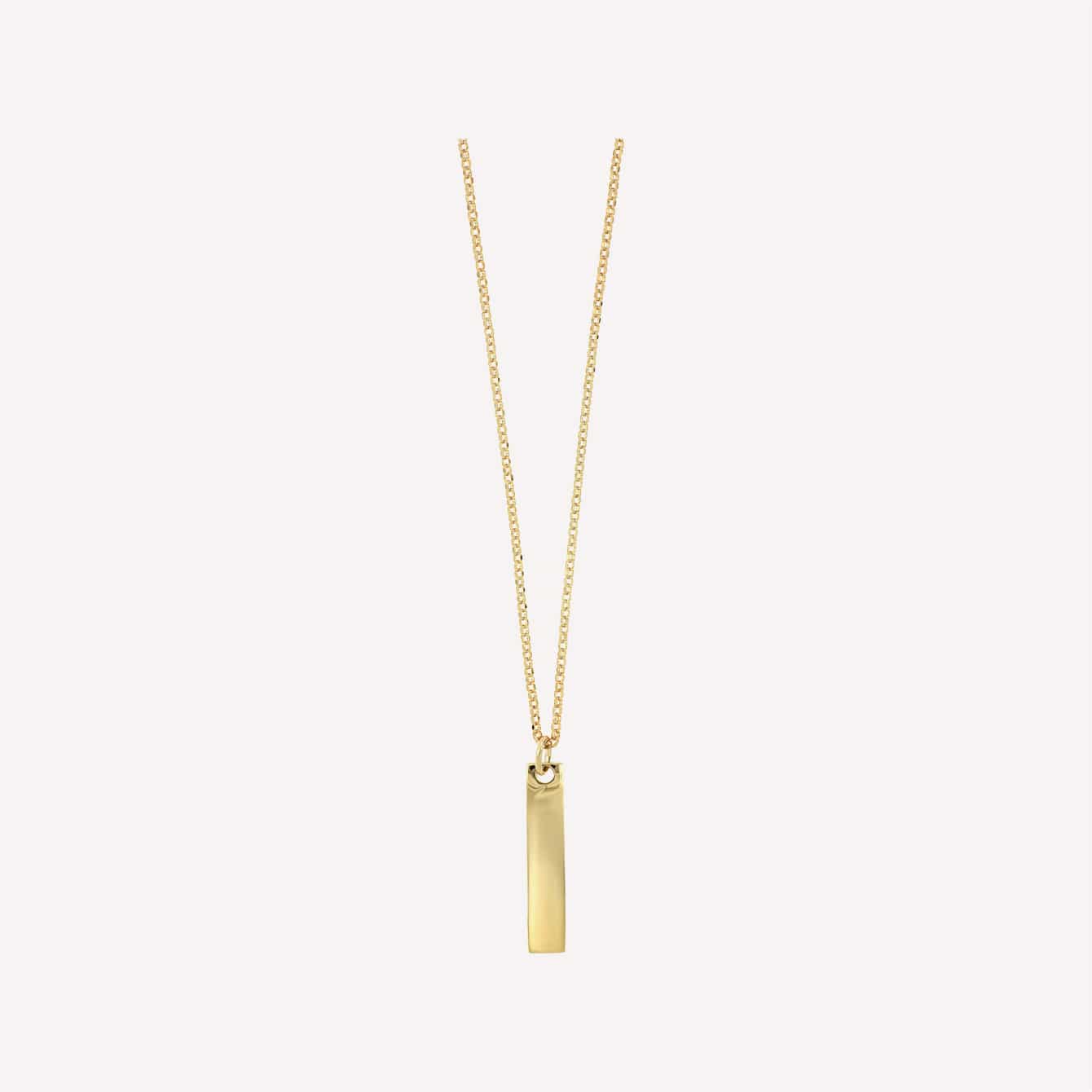 Bony Levy Gold Bar Pendant Necklace