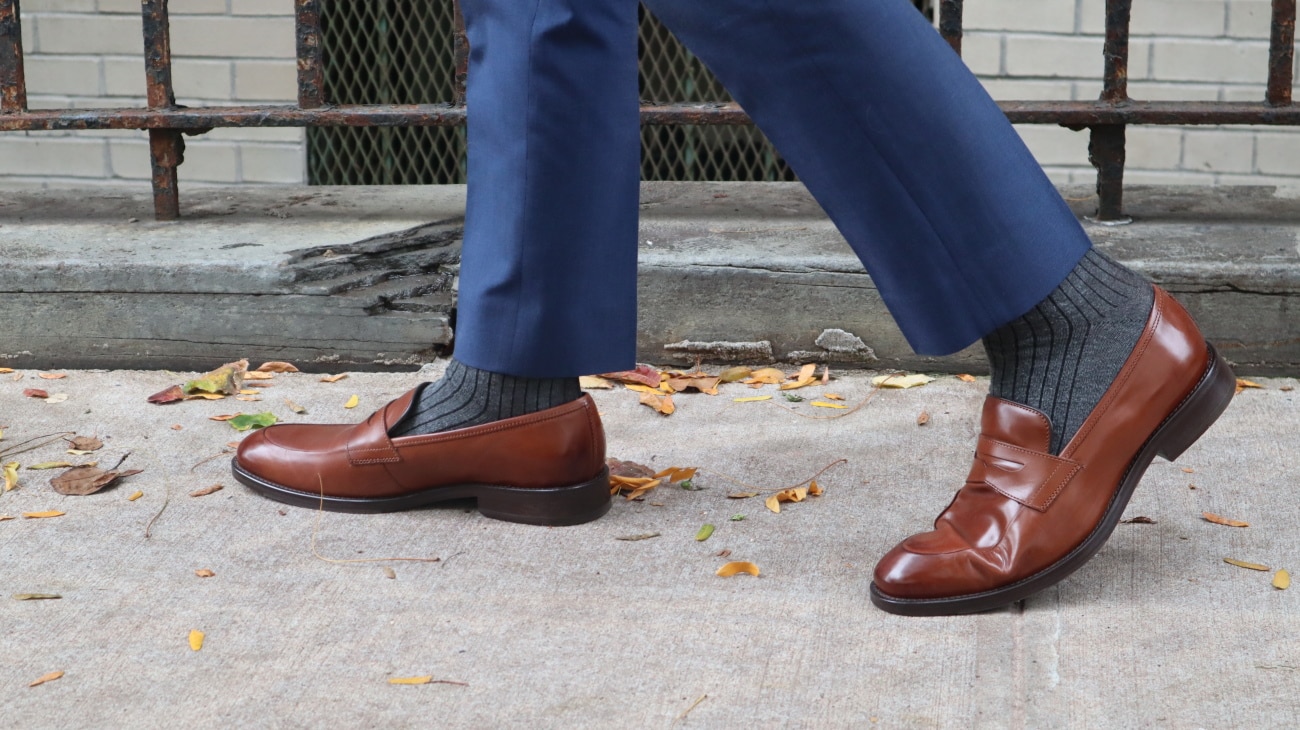 Johnston Murphy Meade Penny loafers