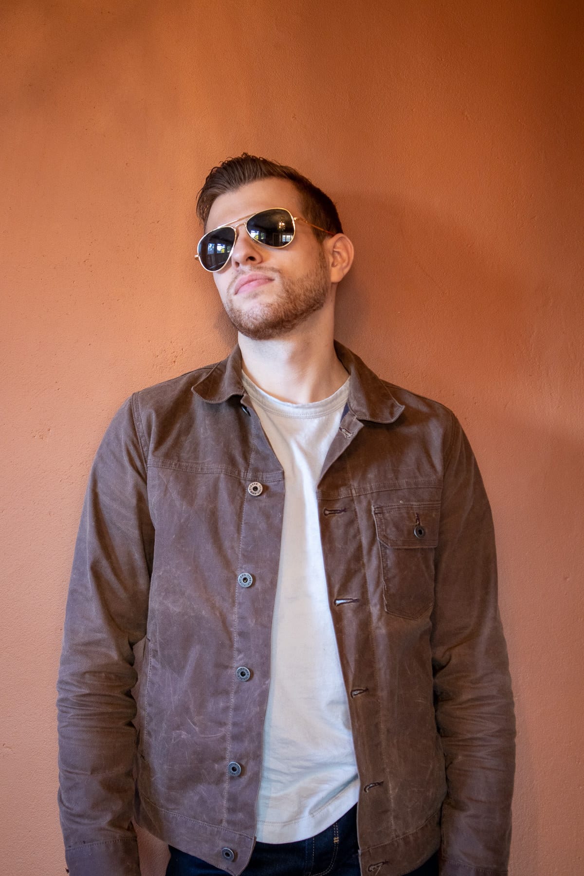 Ryan wearing Randolph Concorde aviators