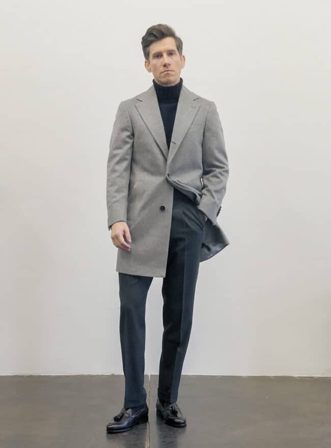 Suitsupply overcoat turtleneck