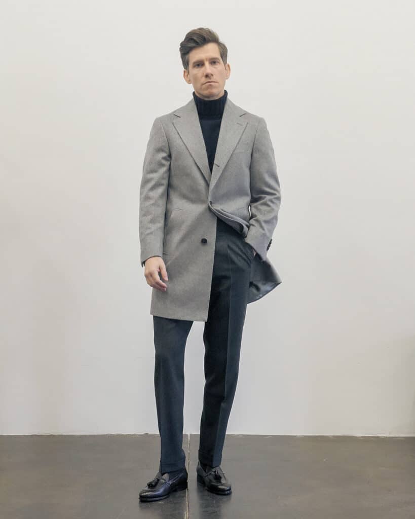 Suitsupply overcoat turtleneck