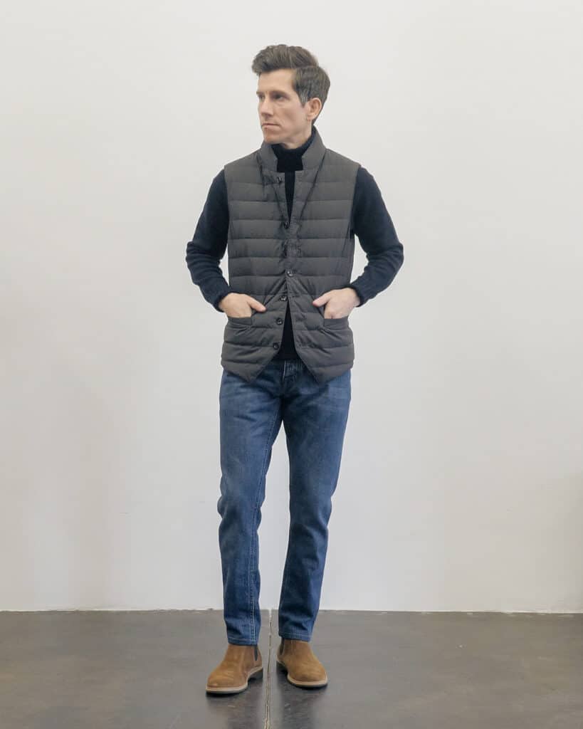 Suitsupply vest with jeans