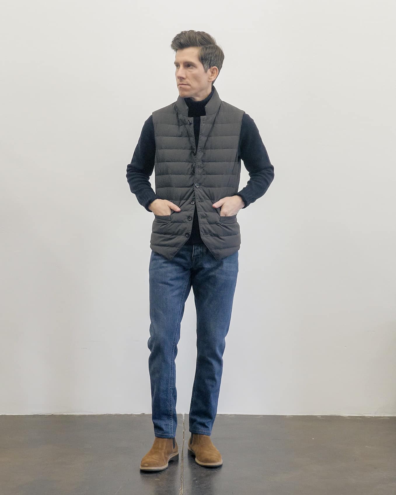 Suitsupply vest with jeans