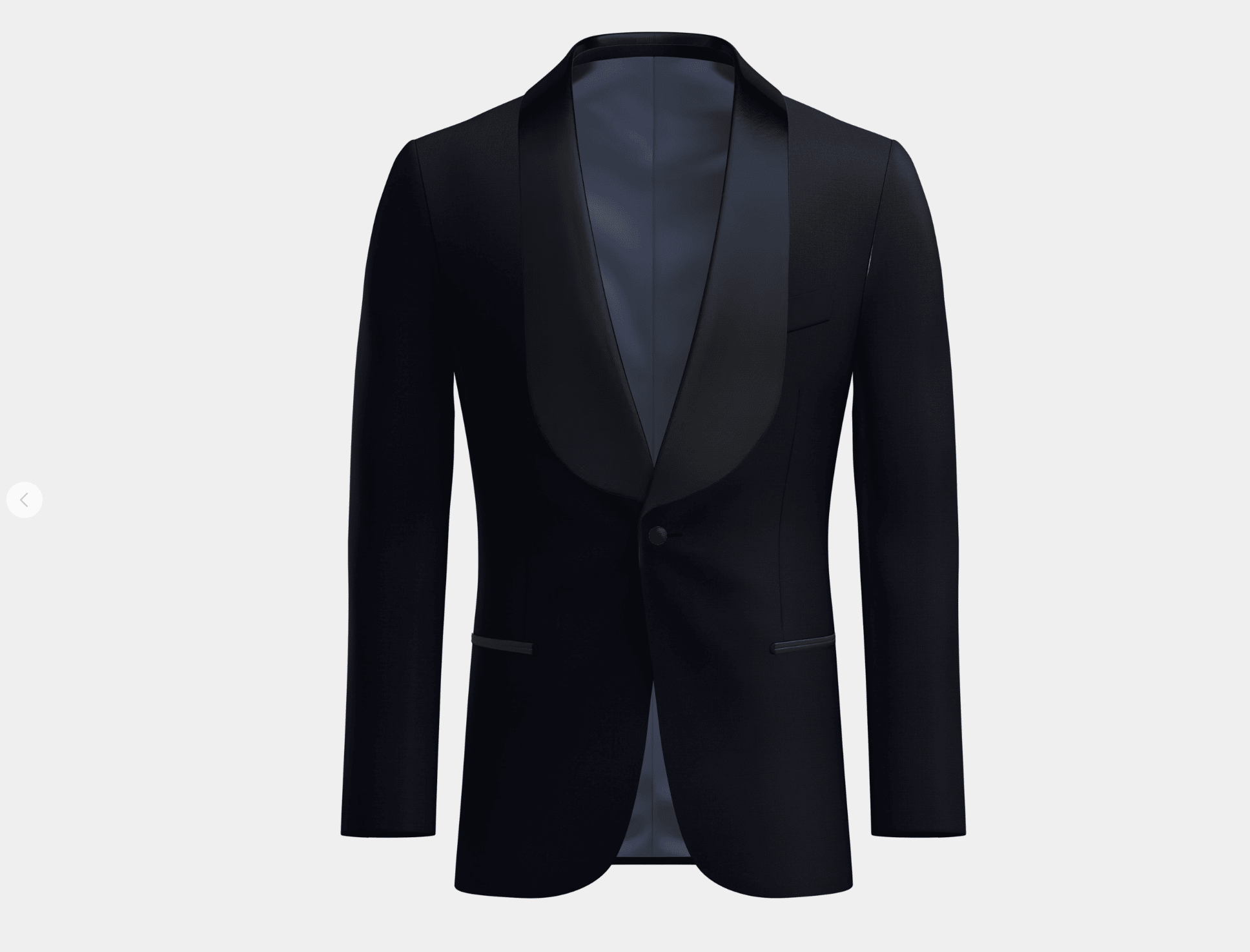 Shawl lapel tuxedo jacket