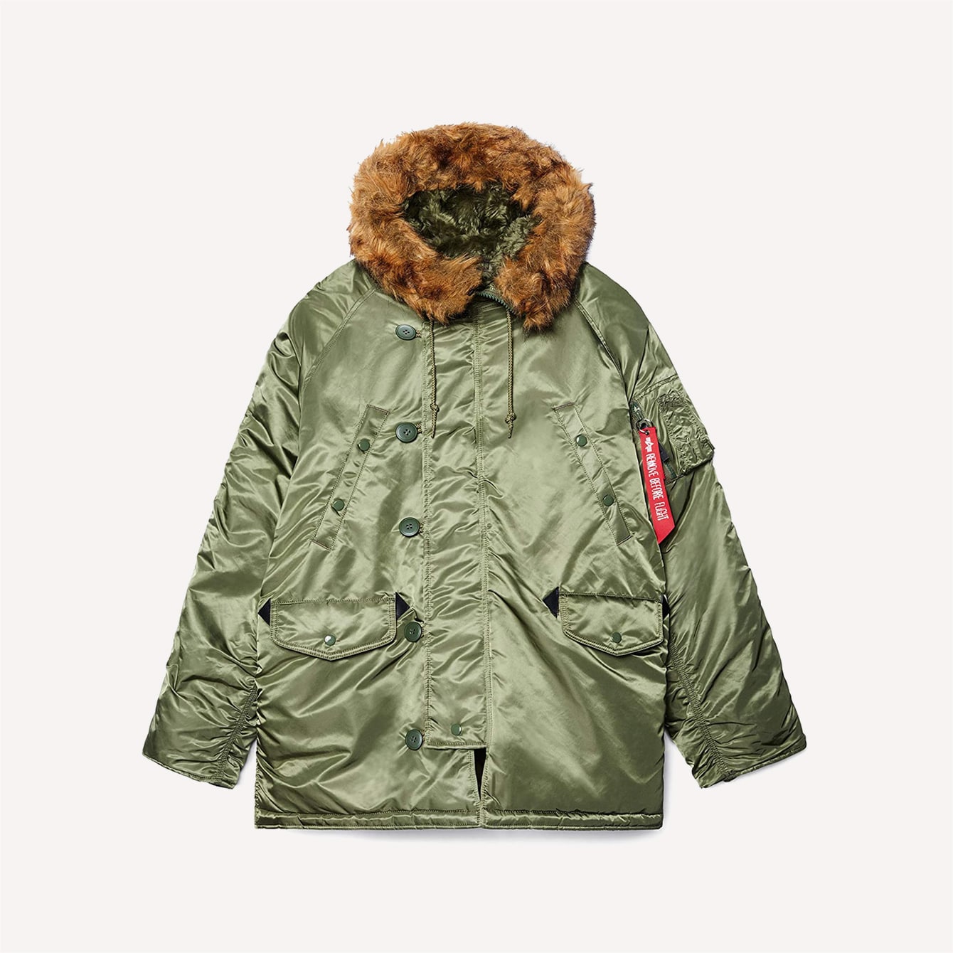 Alpha Industries Mens N 3B Parka Sage