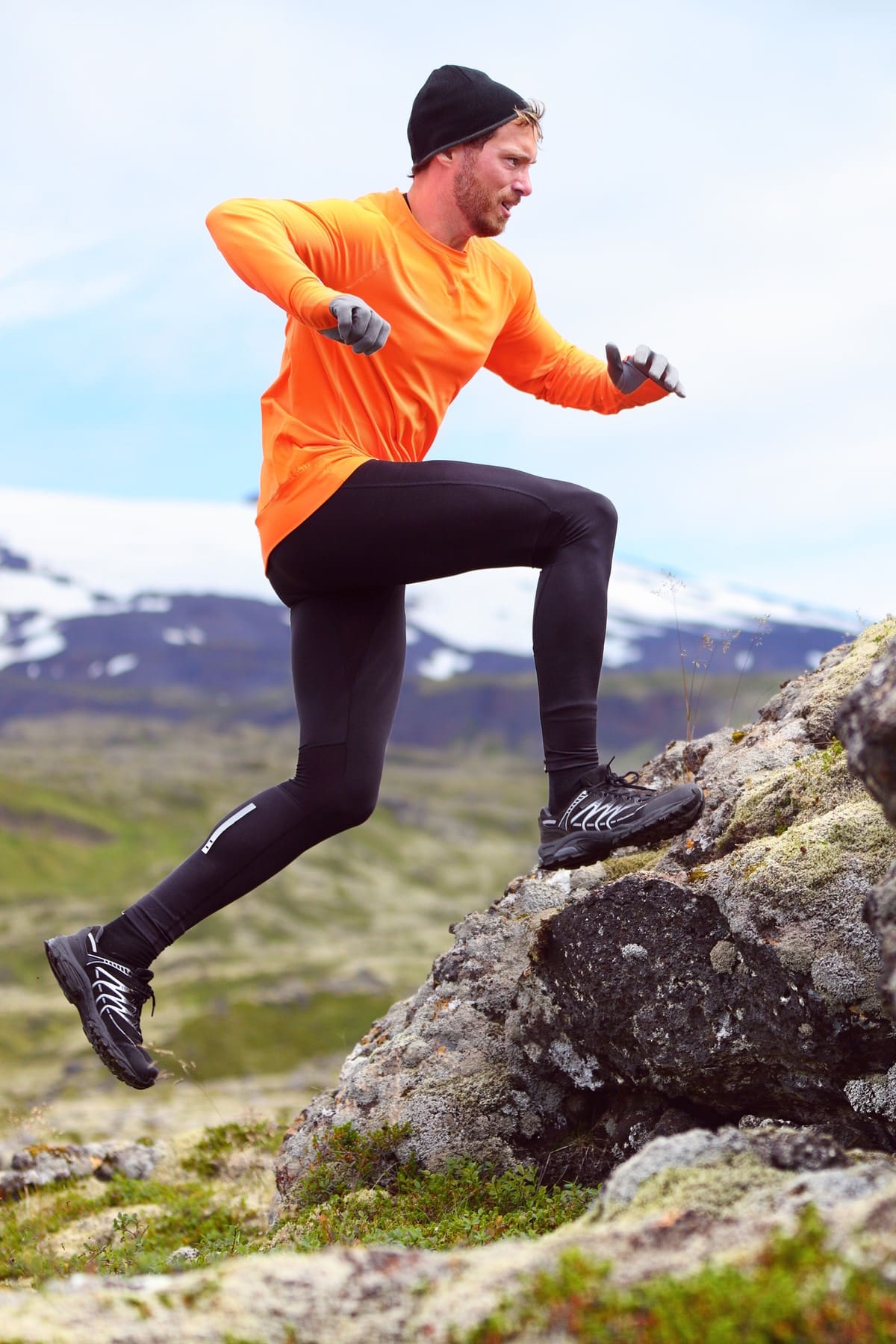 Man Running Cross Country