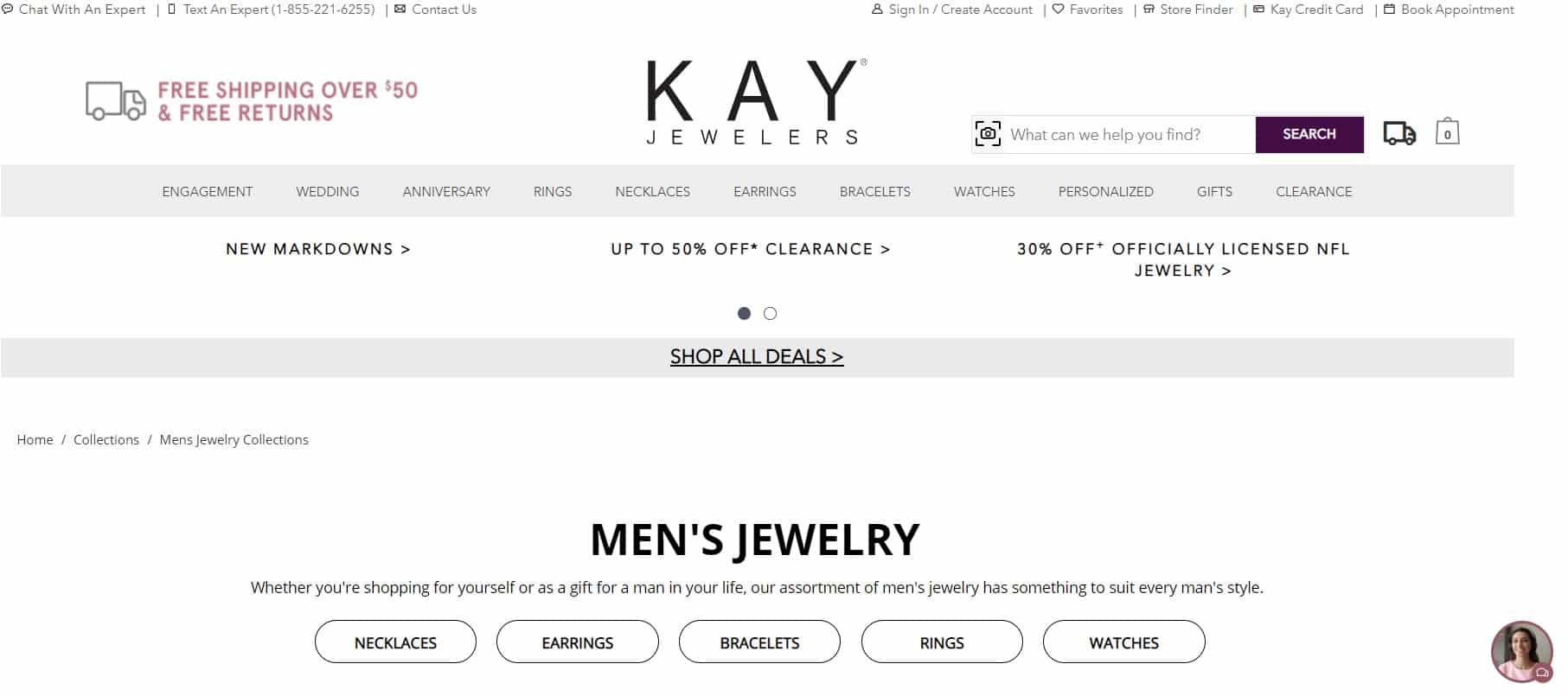 kay mens jewelry