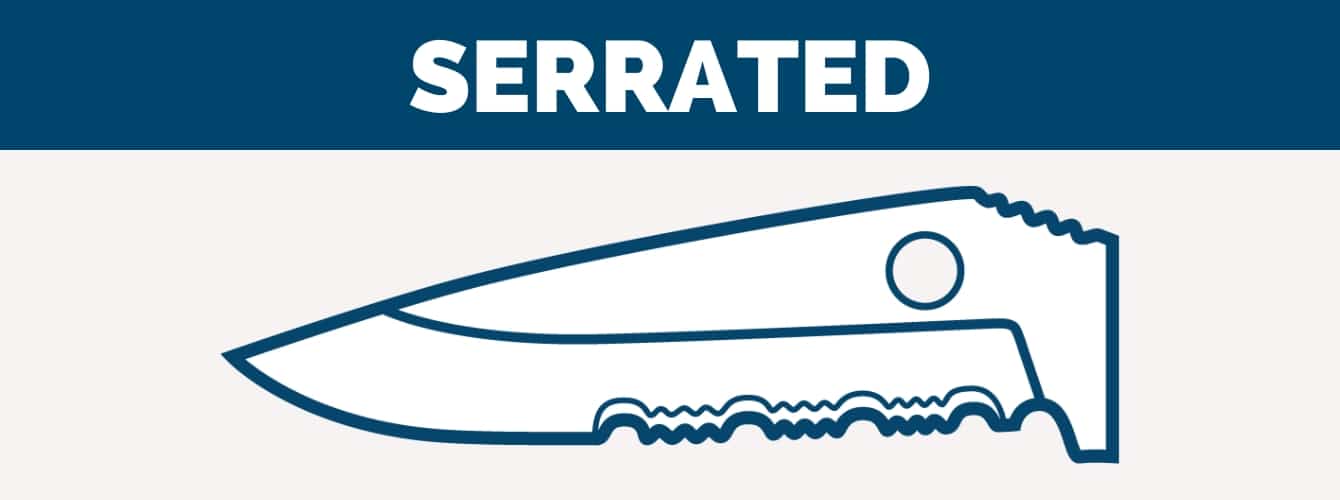 serrated