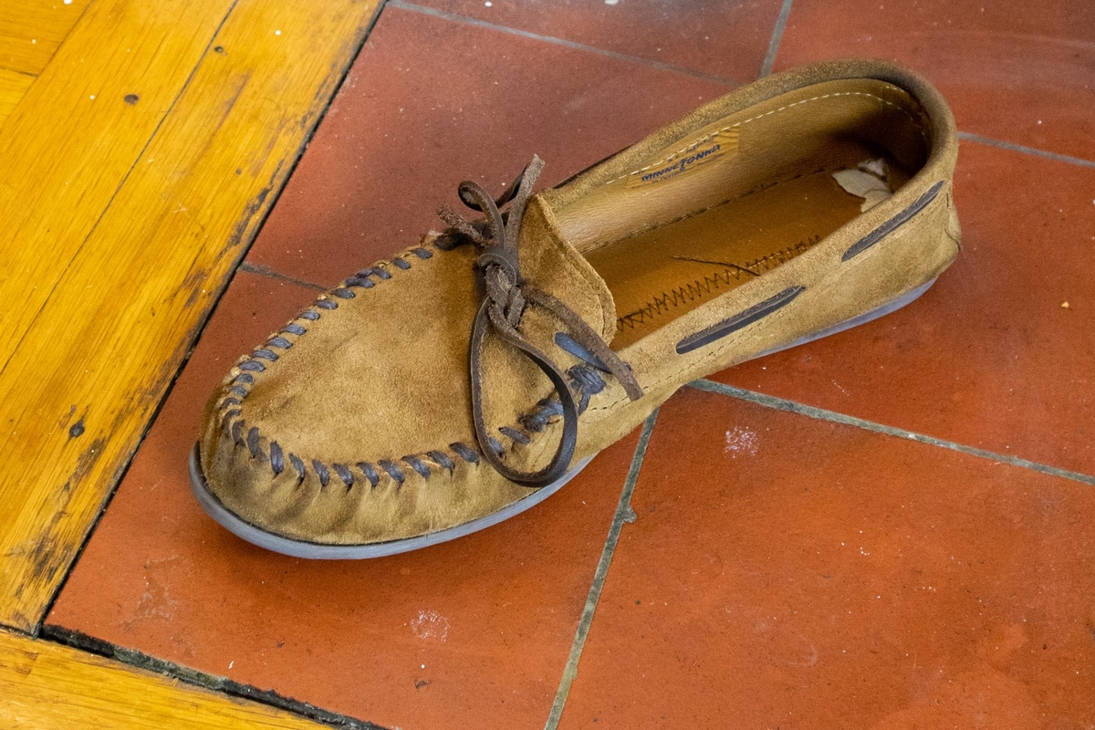 Moccasins Repair Tied Laces