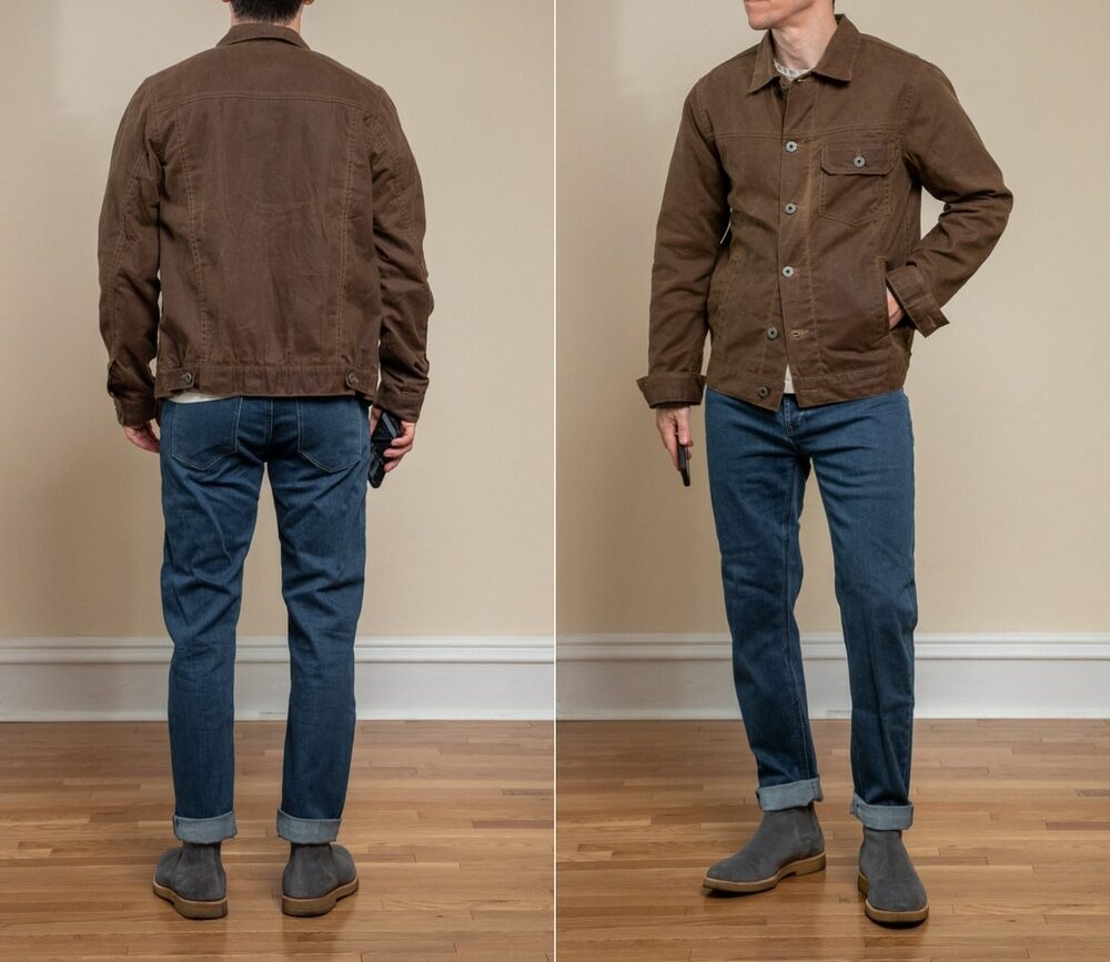 Huckberry waxed jacket