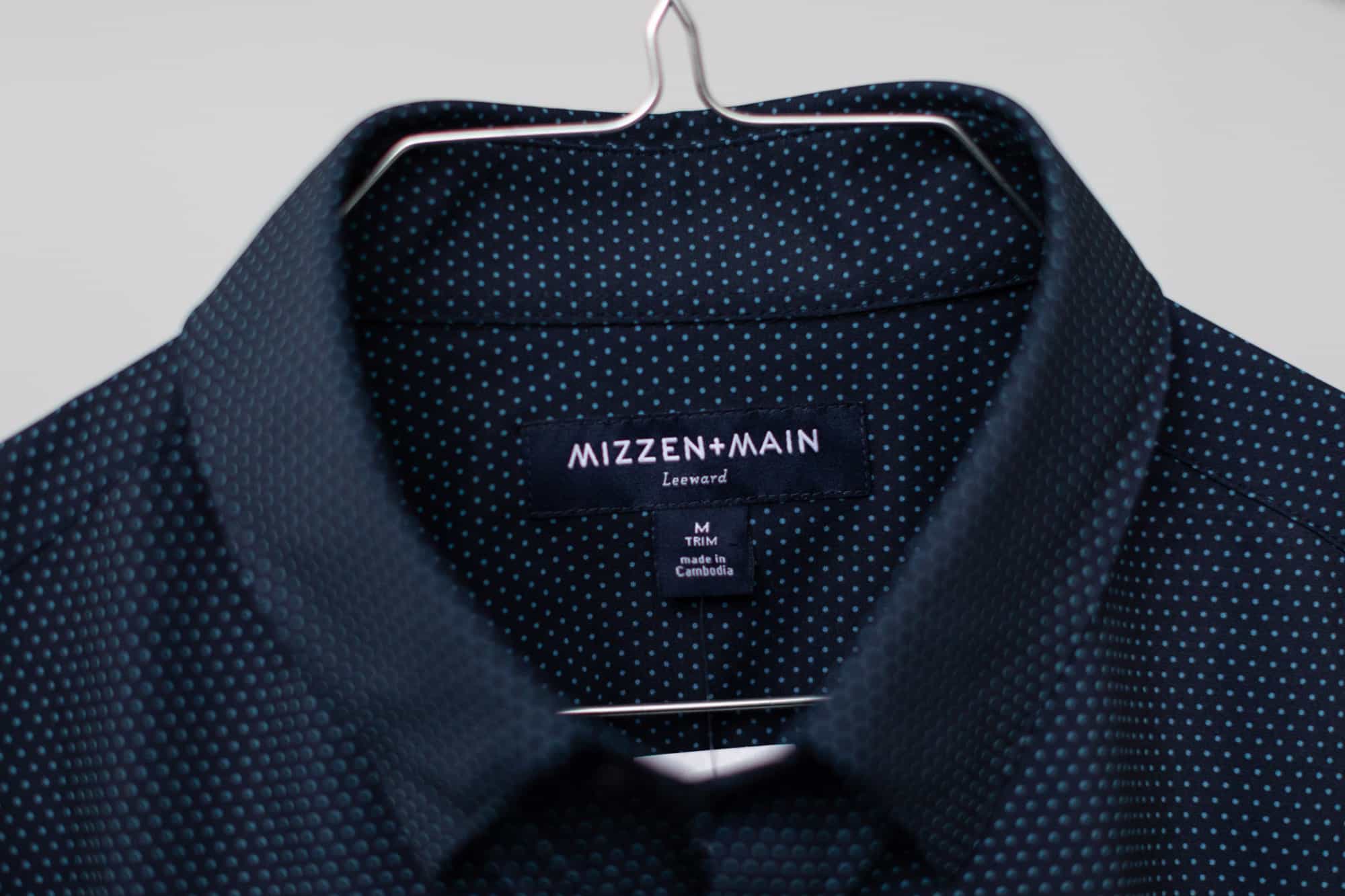 Mizzen and Main Leeward Dress Shirt Tag