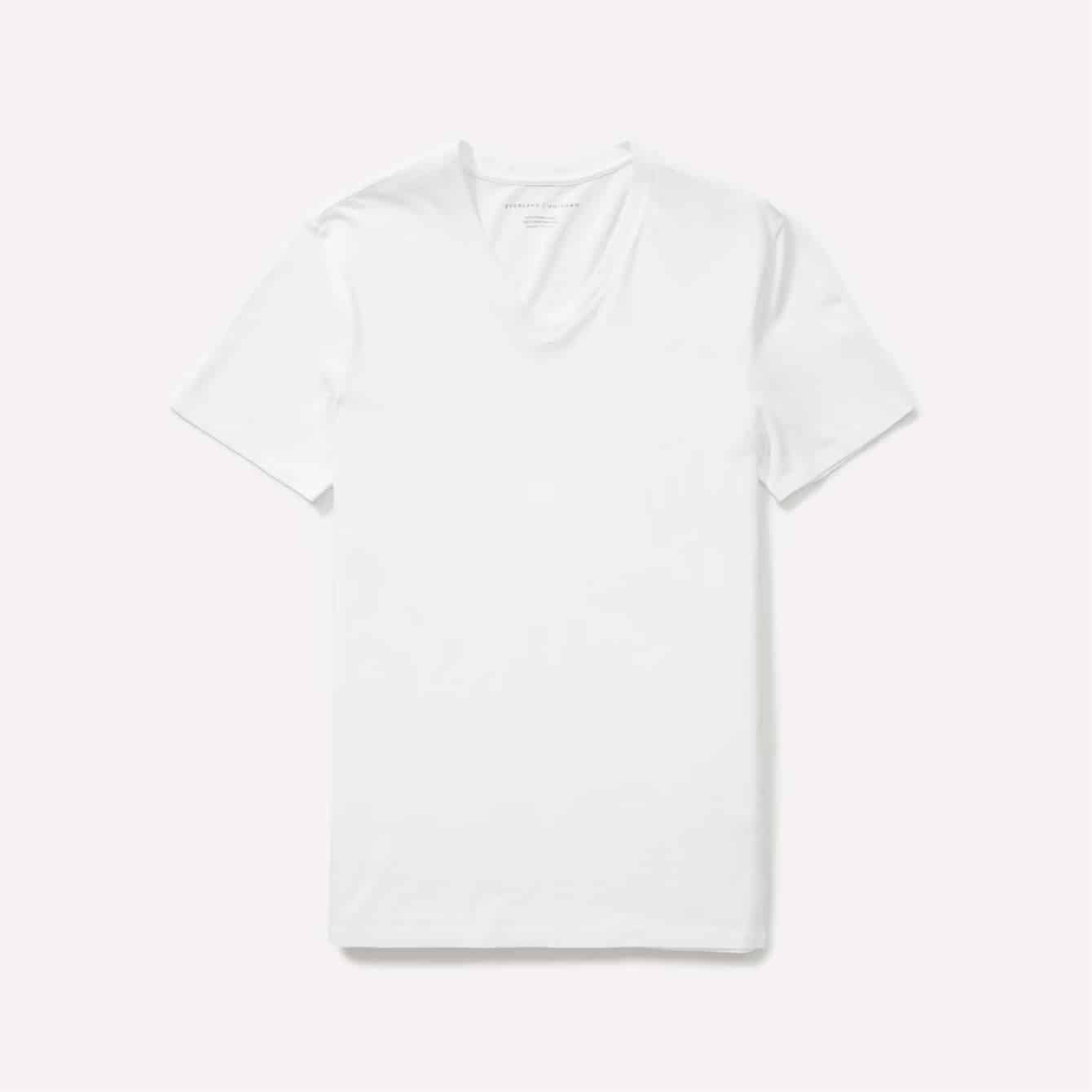 Everlane Uniform Organic Cotton V Neck Tee