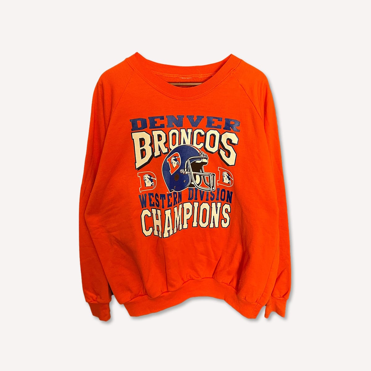 Chitown Classics Co Vintage 80s NFL Denver Broncos Football Crewneck