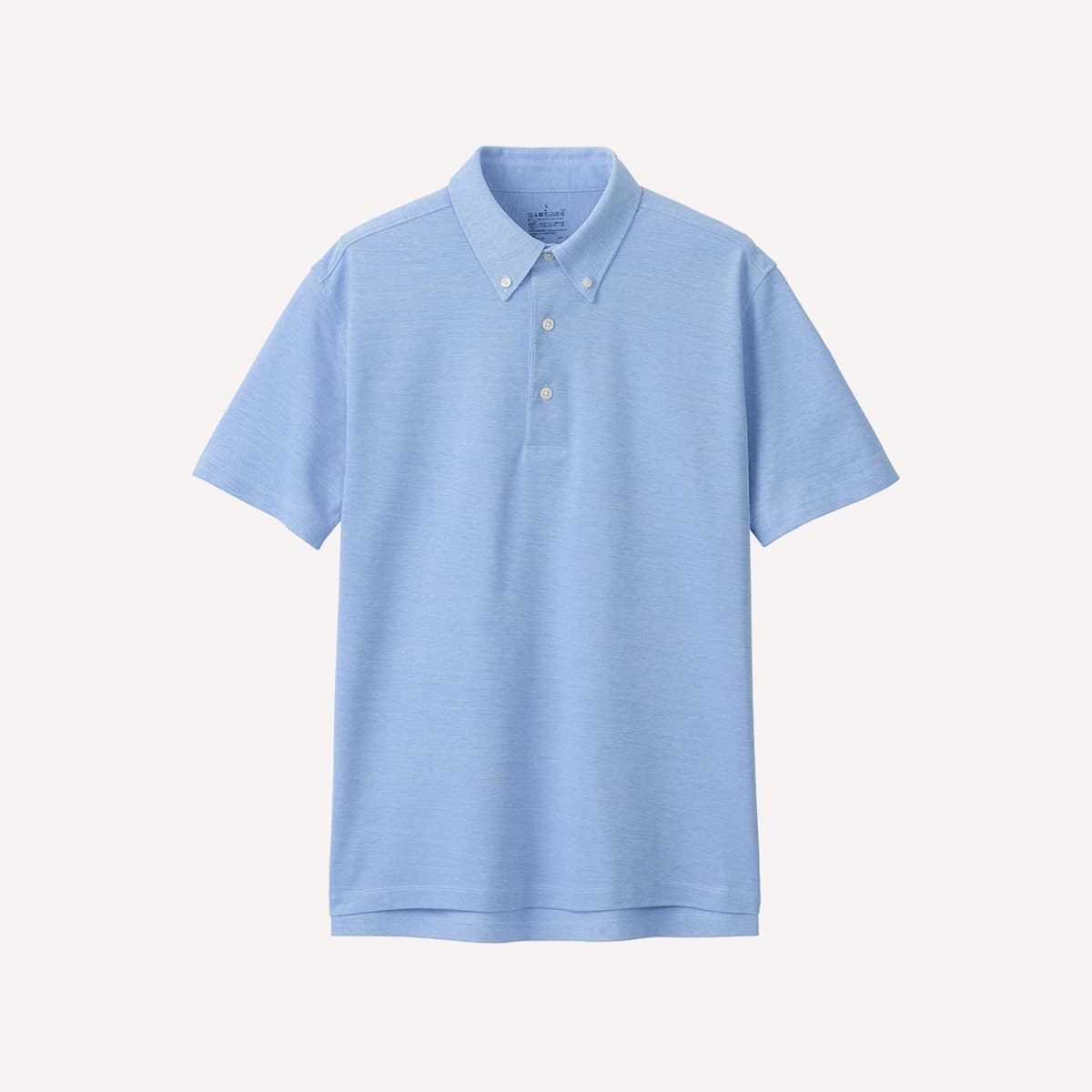 MUJI Cool Touch Pique Button Down Polo Shirt