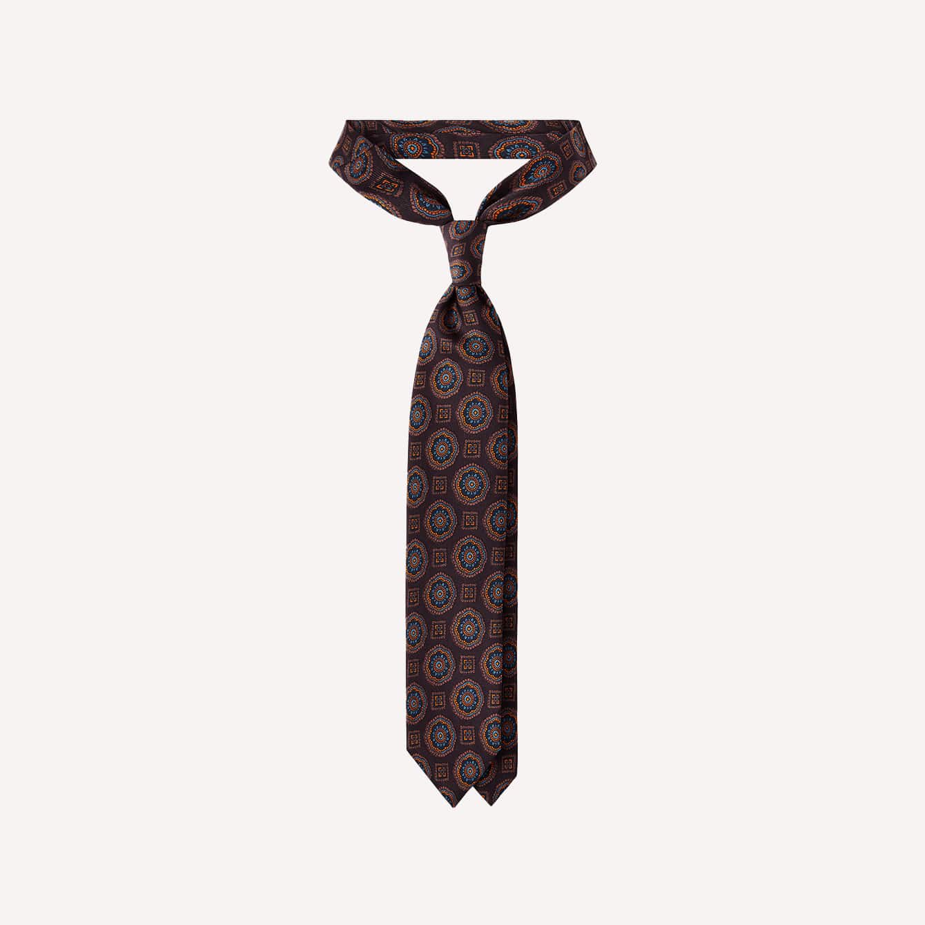 Viola Milano Ancona Bloom Selftipped Silk Tie