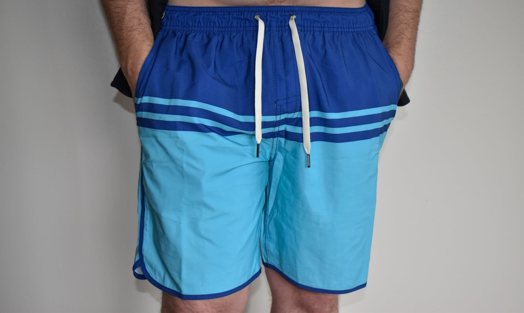 Fair Harbor Anchor swim trunks Teal Colorblock