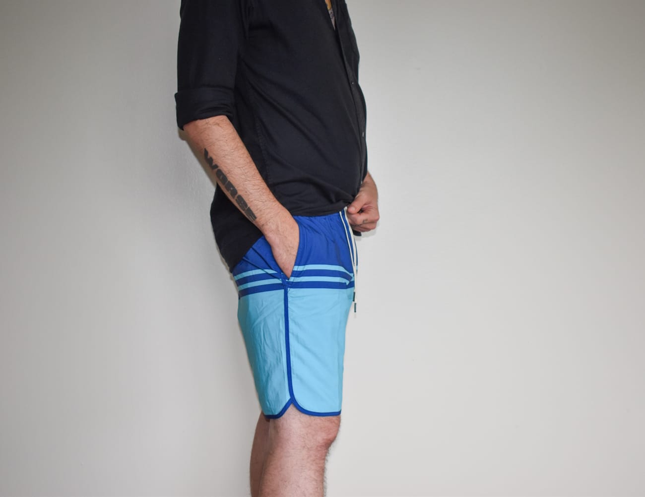 Fair Harbor Anchor swim trunks side view