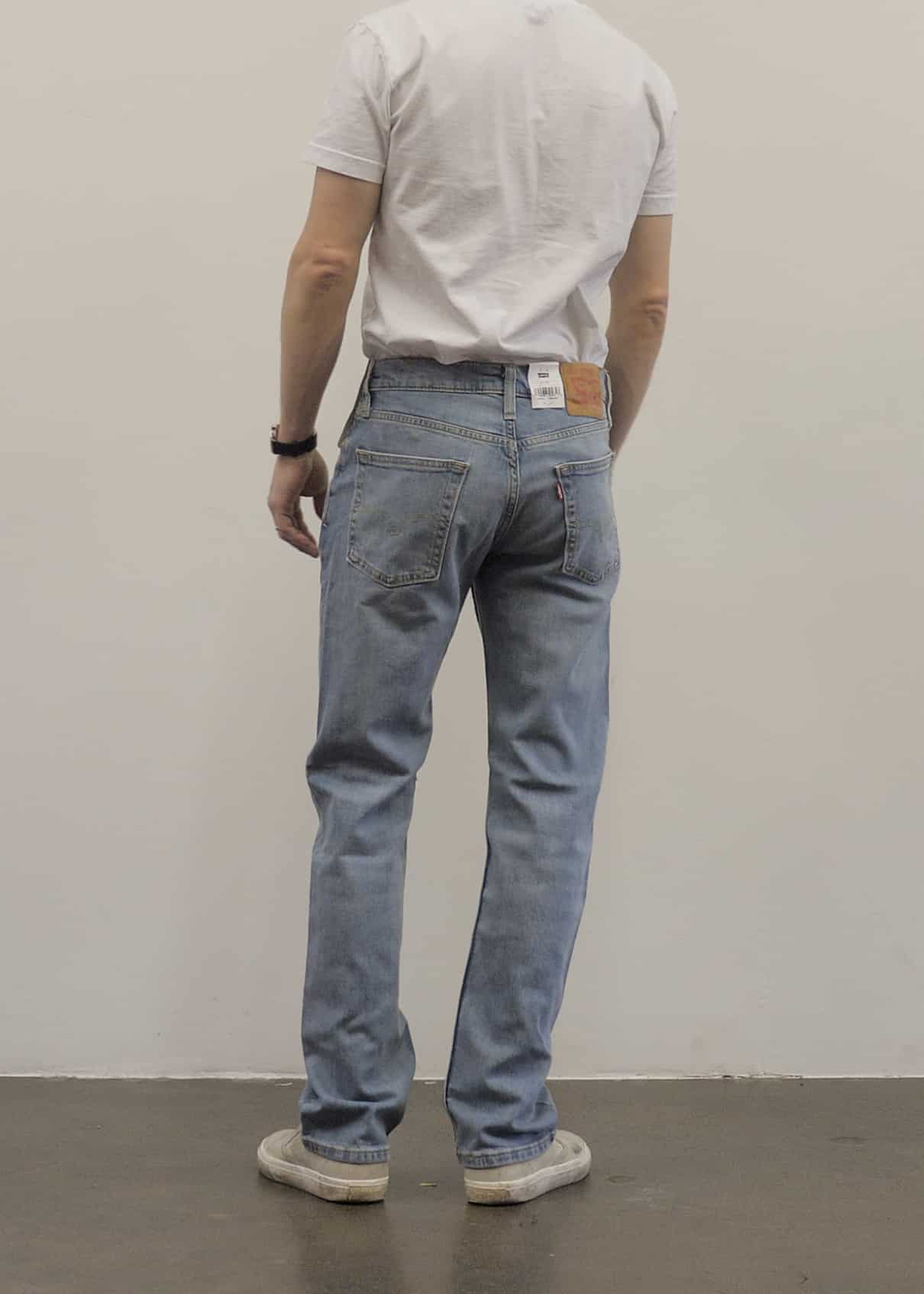 Levis 513 Slim Straight Jeans Back