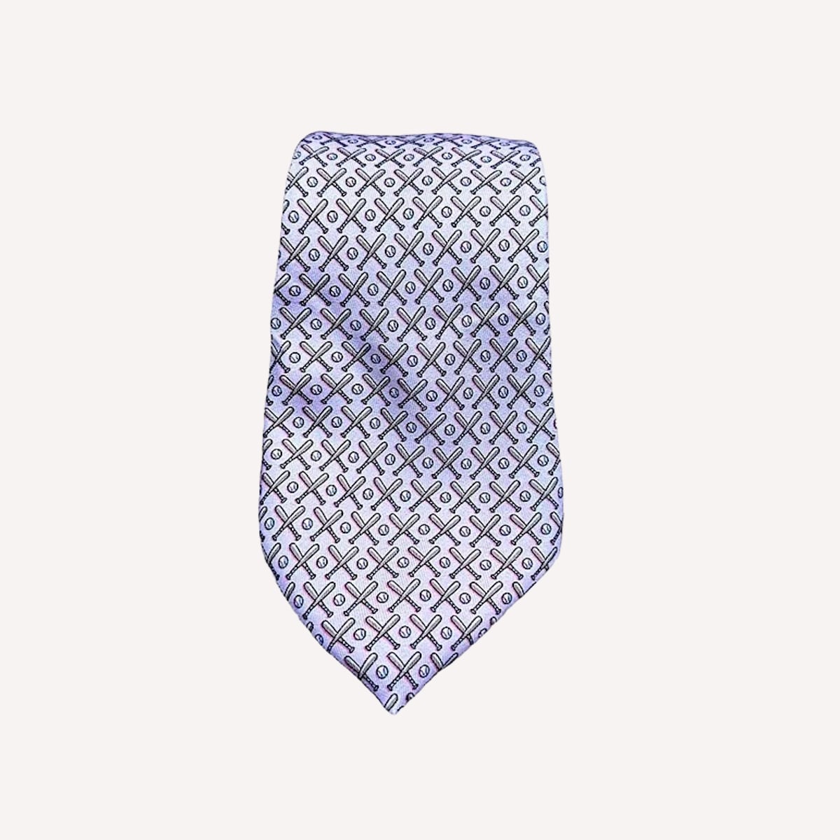 Vineyard Vines Pink Baseball Bats Printed Tie