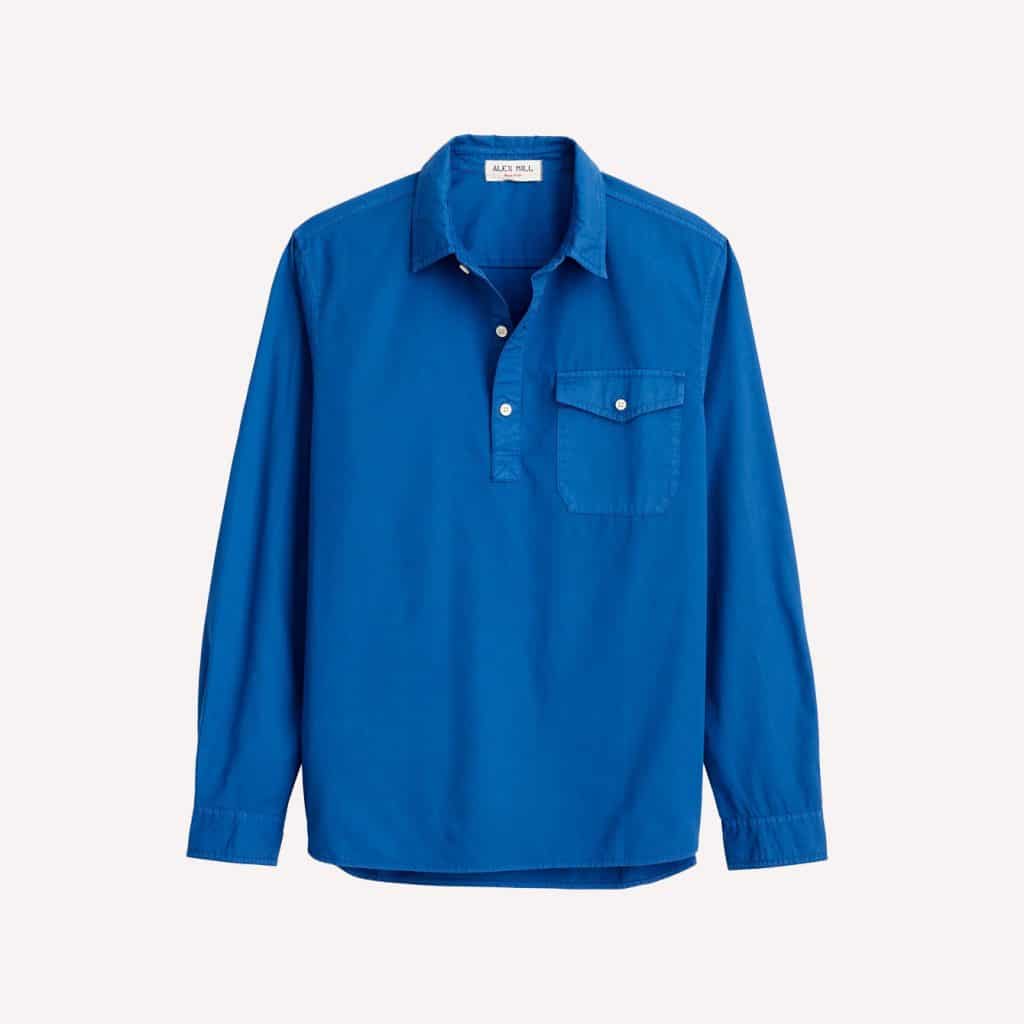 Alex Mill Popover Shirt in Cotton Twill