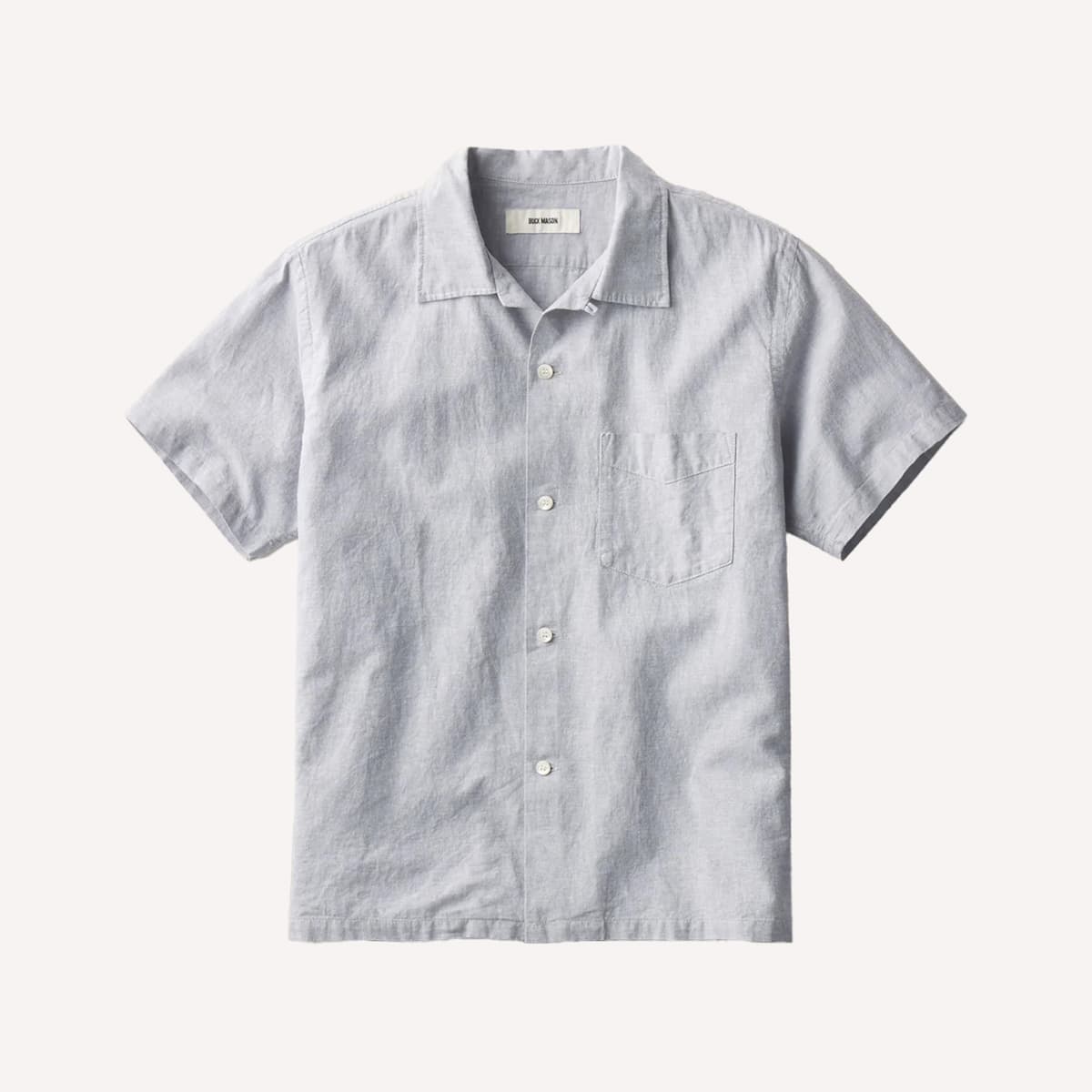 Buck Mason Breeze Cotton Linen S S Camp Shirt